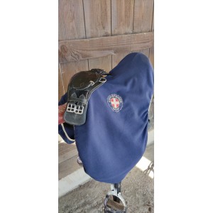 Selle mixte/CSO monoquartier en cuir, 17.5