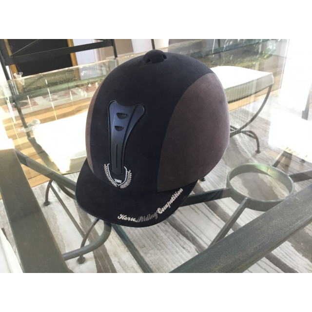 Bombe casque Fouganza + sac transport