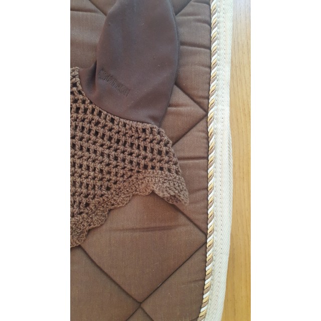 Ensemble bonnet tapis Tattini marron