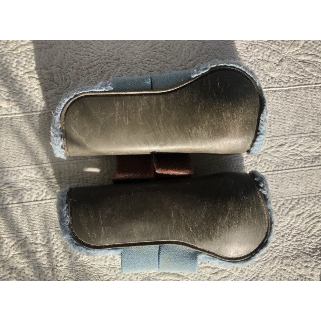 Guêtres et protèges boulets Norton bleu et marron