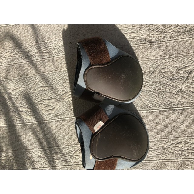 Guêtres et protèges boulets Norton bleu et marron