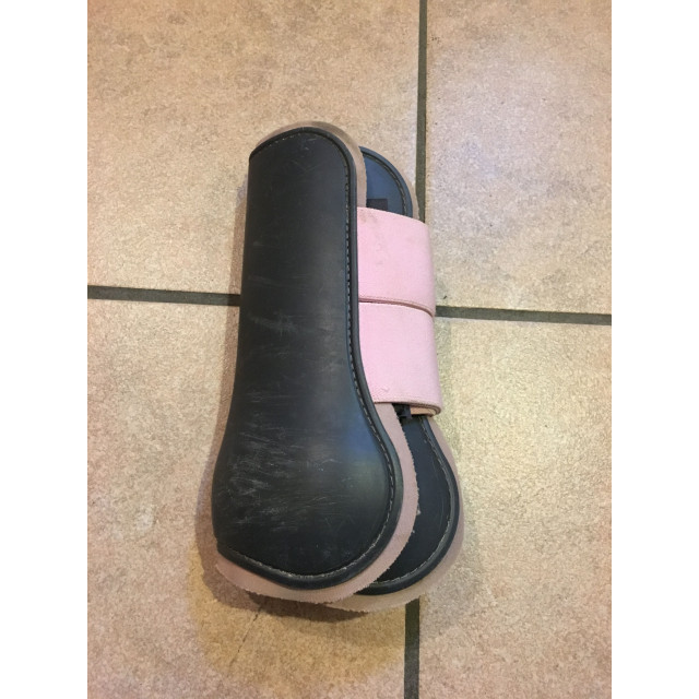 Ensemble guêtres+protège-boulets rose et gris Norton