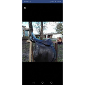 Selle en cuir havane