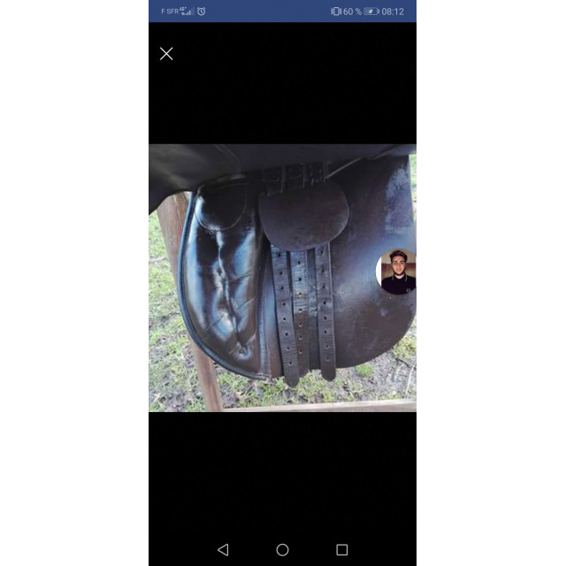 Selle en cuir havane