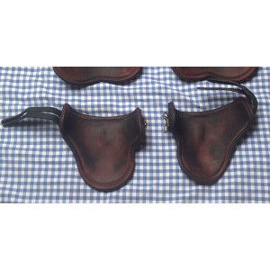 protèges-boulets cuir artisanaux faits main