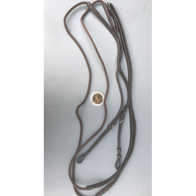 Rênes allemandes cuir marron foncé