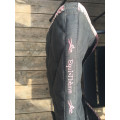 tapis equithème gris et rose