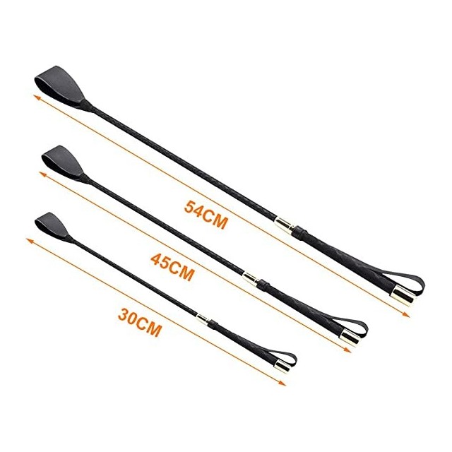 SUNLAND Cravache d'équitation avec batte de saut antidérapante 58,4