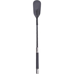 Faderr Cravache d'équitation légère avec poignée en cuir synthétique Taille : 45 cm