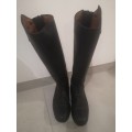 Bottes cuir +housse de transport