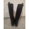 Bottes cuir +housse de transport