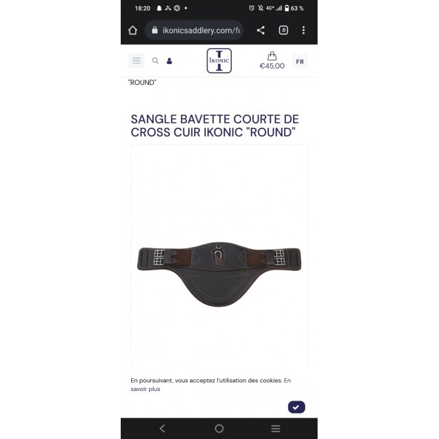 Bavette courte 60cm