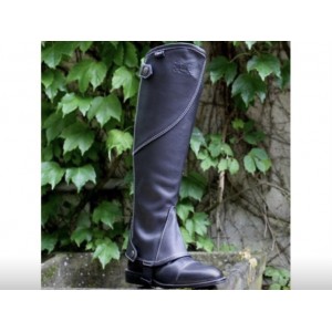 Mini chaps simili cuir neuves