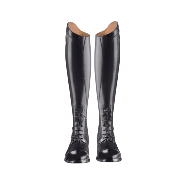 Bottes équitation cuir noir à lacet, Orion by EG07 neuves
