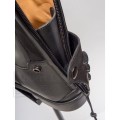 Bottes équitation cuir noir à lacet, Orion by EG07 neuves