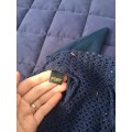 Ensemble tapis et bonnet Veredus et Lamicell bleu marine