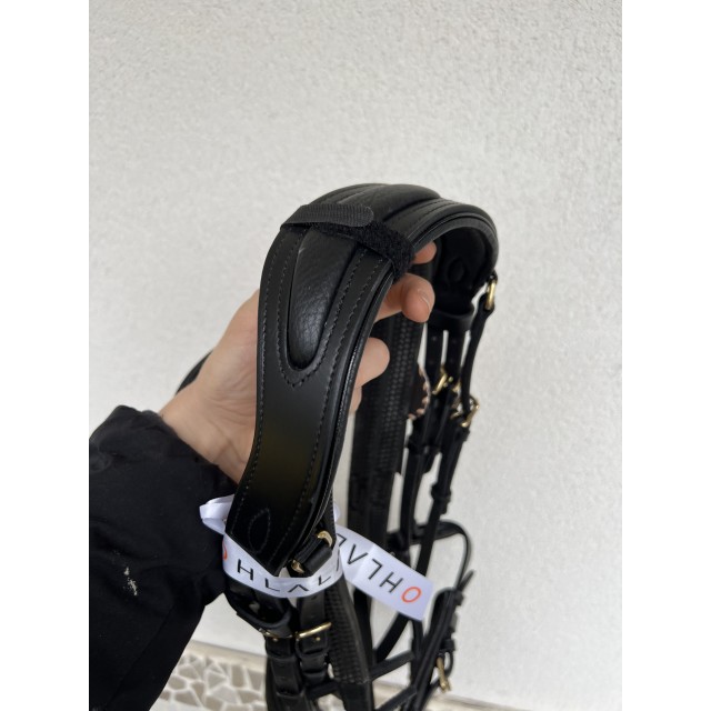 Bridon anatomique TdeT noir Pur sang