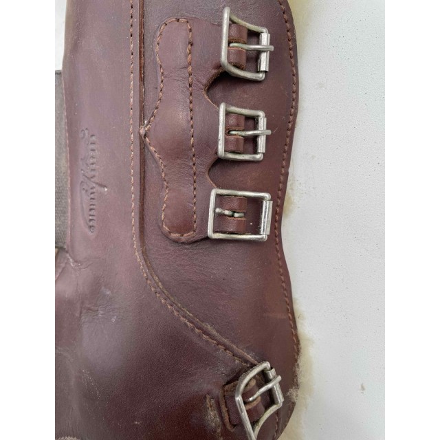 Guetres Chantilly Dyon cuir brun avec mouton