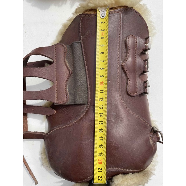 Guetres Chantilly Dyon cuir brun avec mouton