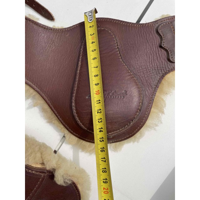 Guetres Chantilly Dyon cuir brun avec mouton