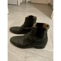 Boots en cuir noire Taille 38