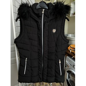 Doudoune sans manche flags&cup noir