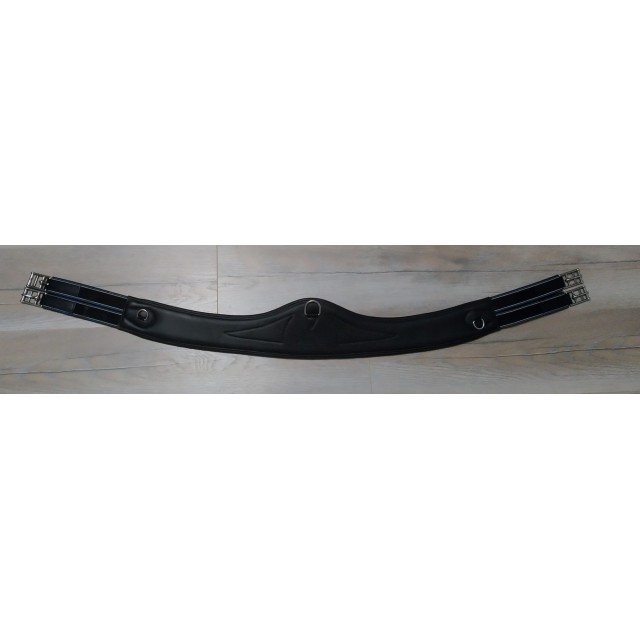 Sangle en cuir noir Claridge House 130cm