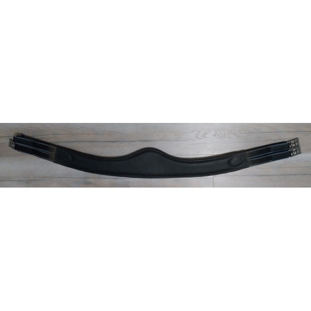Sangle en cuir noir Claridge House 130cm