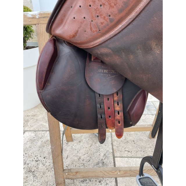 Selle Henri de Rivel cuir marron