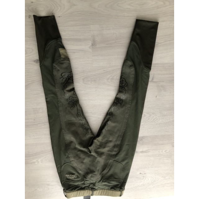 pantalon équitation kaki