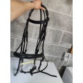 Bride cuir noir taille cheval