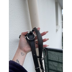 Collier de chasse noir taille cheval