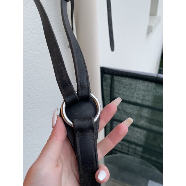 Collier de chasse noir taille cheval