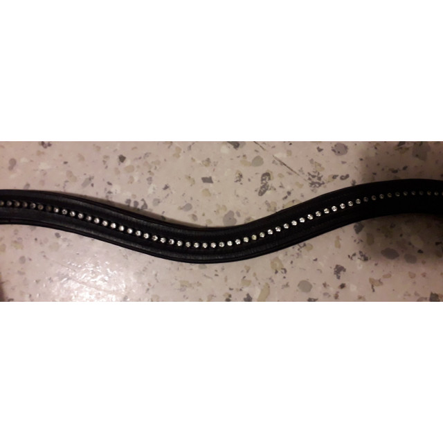 Frontal noir à stras Star.