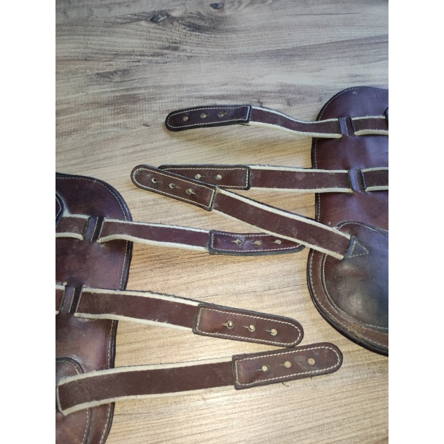 Guêtres en cuir Hervé godignon