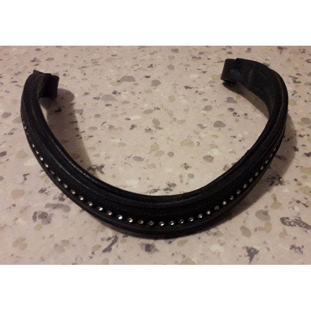 Frontal noir à stras Star.