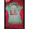 Tee-shirt turquoise