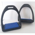 Étriers Compositi noir et bleu