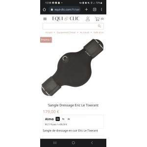 Sangle dressage 45cm Éric le tixerant