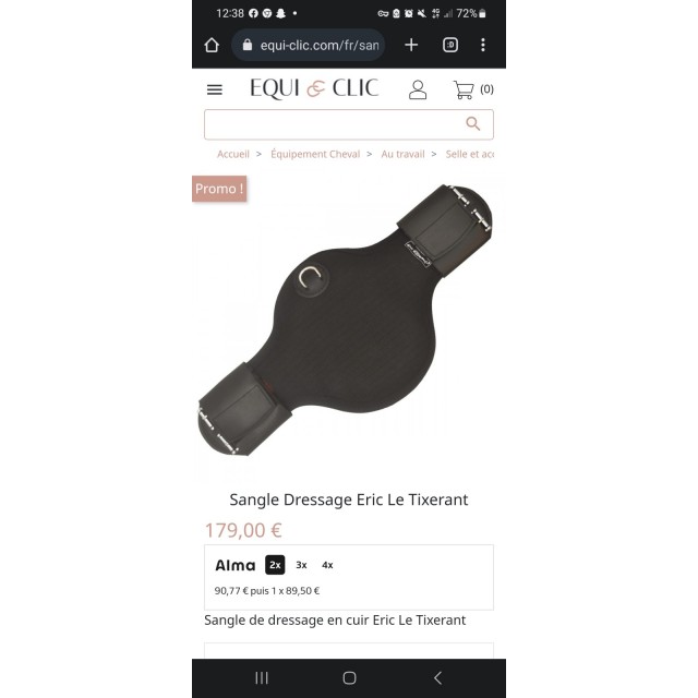 Sangle dressage 45cm Éric le tixerant