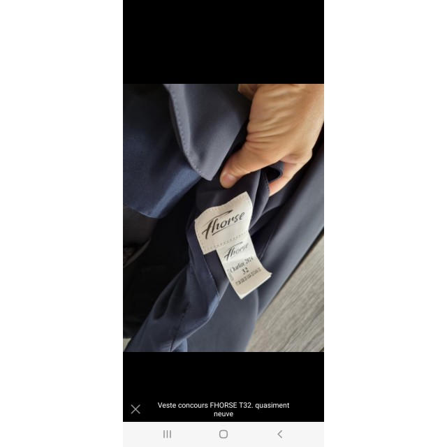 Veste concours T32 FHORSE quasi neuve