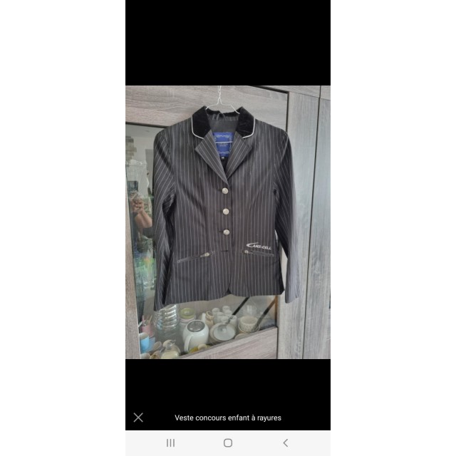 Veste concours enfant lamicell à rayures
