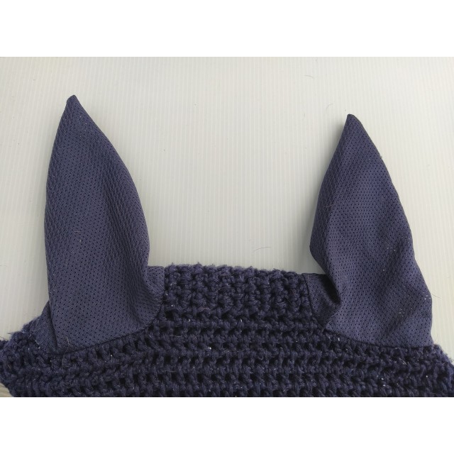 Bonnet Horze taille cheval Marine/beige