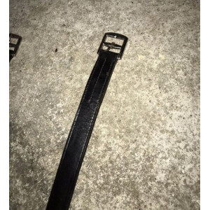 Étrivières cuires noires 145