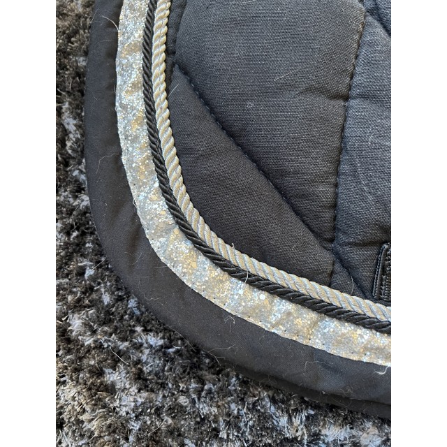 Tapis LBAT noir/argent paillettes