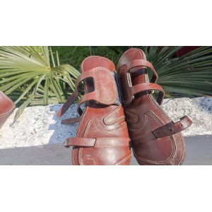 Guêtre et protège boulet PDA Cuir marron