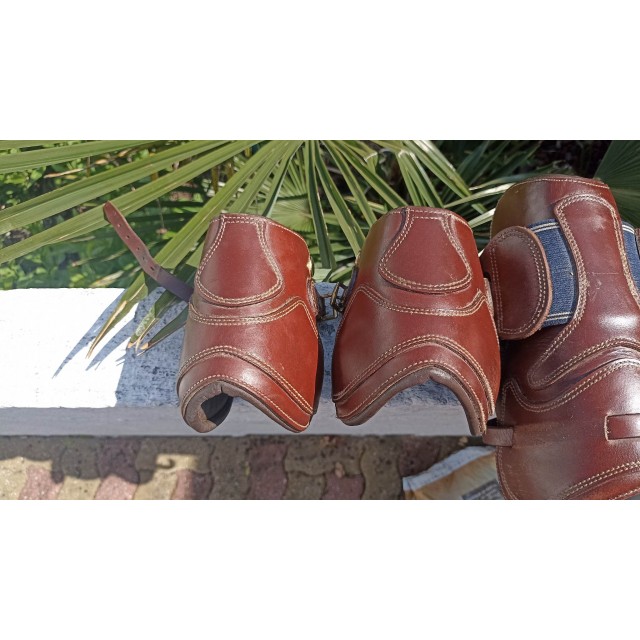 Guêtre et protège boulet PDA Cuir marron