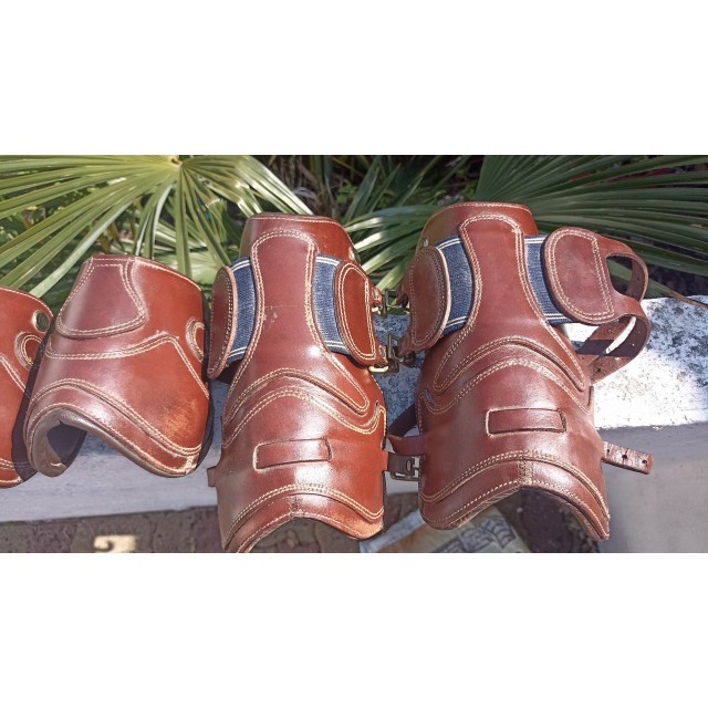 Guêtre et protège boulet PDA Cuir marron