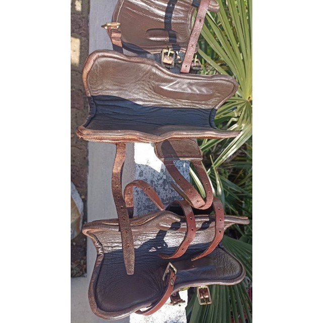 Guêtre et protège boulet PDA Cuir marron