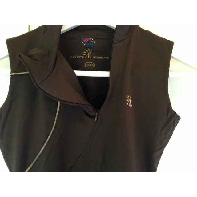 Chemise de concours Alexandra Ledermann marron